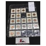 19 Coins Uncirculated Lincoln 1930-1938