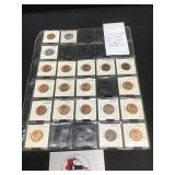 20 Coins Uncirculated Lincoln 1941-1945