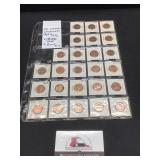 25 Coins Uncirculated Lincoln  19691972