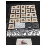 21 Coins Uncirculated Lincoln  1975-D-1989-D