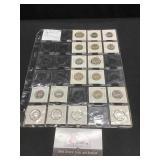 18 Coins Jefferson Nickels 1939-D-1973