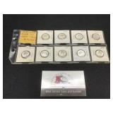 9 Coins Silver Dimes 1944-D-1948