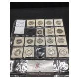 16 Uncirculated/Proof Wuarters 1948-D-1981-D