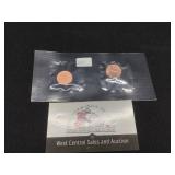 Neat Set 2018-D Struck & Unstruck Cents