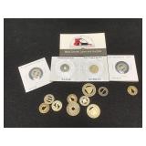 Vintage Transportation Tokens