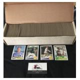Box of 1985 Topps Baseball Cards