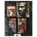 Michael Jordan Vintage VHS Tapes and 2 Books