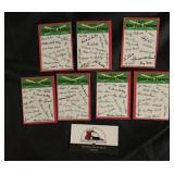 7 - 1974 Topps Team Checklists - Yankees, Cubs