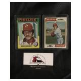Mike Schmidt 1974 and 1975 Topps - 2nd & 3rd