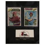 Mike Schmidt 1977 and 1980 Topps