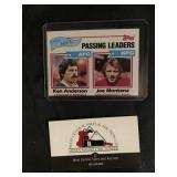 Joe Montana 1982 Topps Passing Leaders
