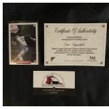 Don Drysdale Nabisco Autographed Card with COA