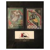 Davante Adams Card Lot - Prizm Green Shimmer