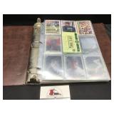Binder of Baseball Cards
