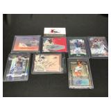 7 MLB Baseball Autographed Cards