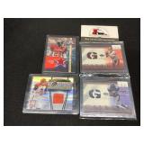 4 NFL Football Jersey Cards