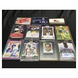 10 NFL Football Autographed Cards