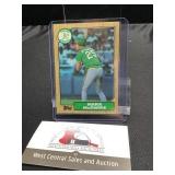 Mark McGwire 87 Topps Rookie