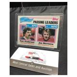 Joe Montana 82 Topps Passing Leaders