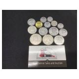 13 Pieces Foreign Coins