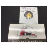 1987 China Gold Panda 1/20 oz Gold