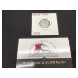 1888 Seat Liberty Dime - Full Liberty