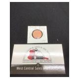 MINT ERROR UNSTRUCK Cent Blank