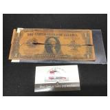 1923 $1 Silver Certificate Tears AS IS