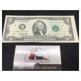 $2 1995 Bill Atlanta Crisp UNC