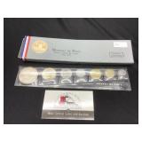 1965 Frace Mint Set 5 & 10 Frank Coin- Silver