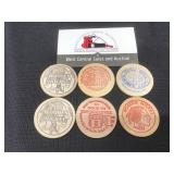 6 Wooden Nickels