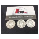 1941 P,D, S Quarters - Silver