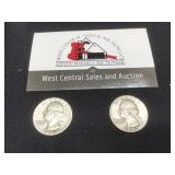 1957 P & D Quarters- Silver