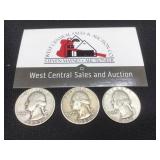 1953 P, D, S Quarters- Silver