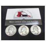 1952 P,D,S Quarters- Silver