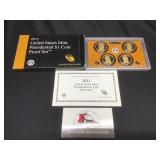 2011 United States Mint Presidential $1 Proof Set
