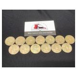 13 Sacagawea Dollars