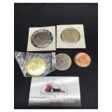 Bag of medals, Tokens- Denison, Winterset