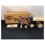 Ertl Harley Davidson Horse and Wagon Bank