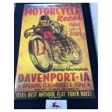 Davenport Iowa Motorcycle Poster