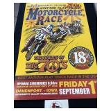 Davenport Iowa Motorcycle Poster