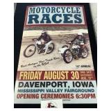 Davenport Iowa Motorcycle Poster