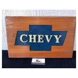Wooden Chevy Wall Decor