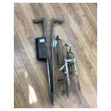 Mole traps and garden planter