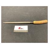 Bone handle knife sharpener