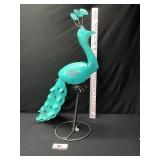 Metal peacock