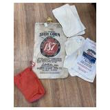Seed Corn and Sacks