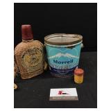 Vintage Tabasco Bottle and Tins