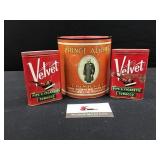 Velvet and Prince Albert Tins