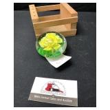 Paperweight and crate